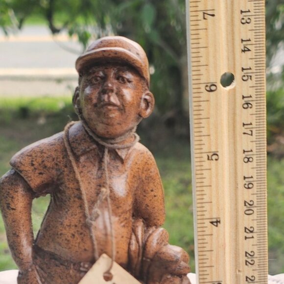 Phase IV Concept Wood Golfer Figurine w Tag 6 3/4" #10074 Rare Vintage - Picture 12 of 12